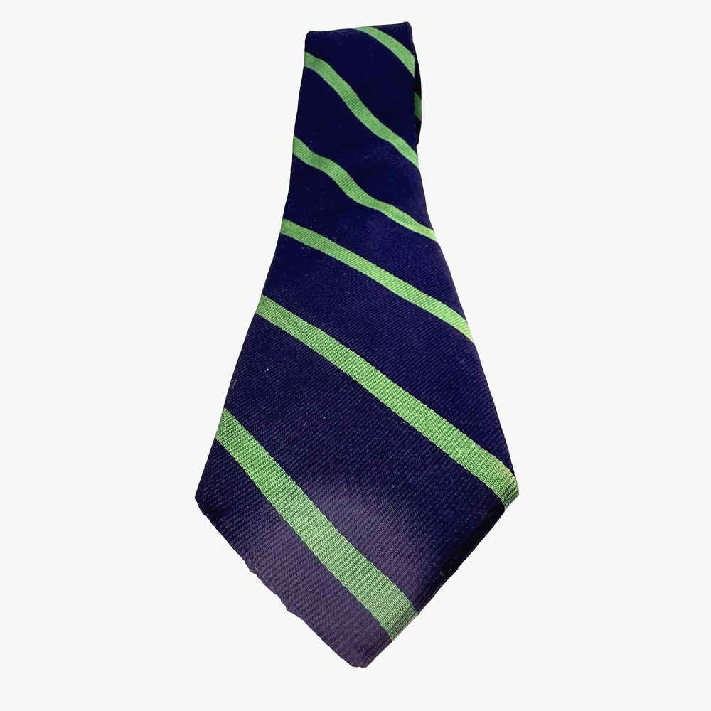 Vtg Beau Brummel Silk Repp Tie Regimental Stripes 3" Trad Ivy League Vtg 60s